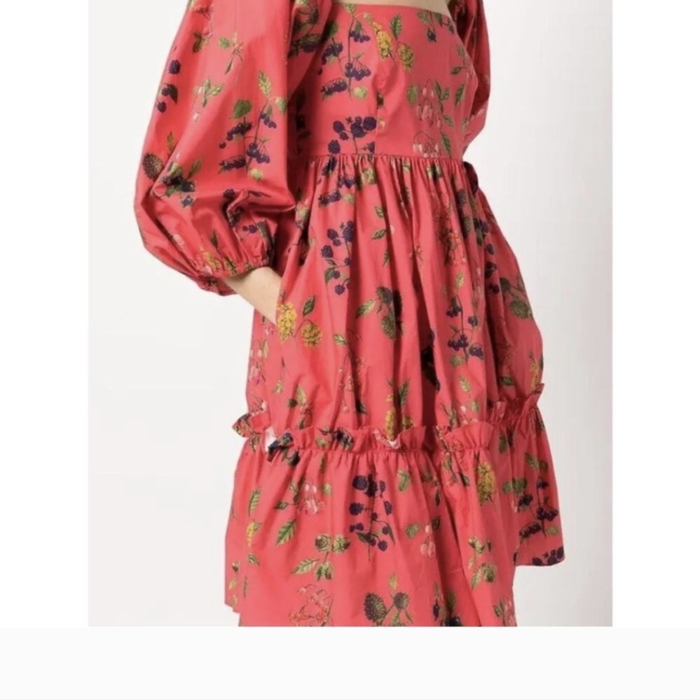 Cara Cara Sip Sip Mini Dress Coral /  Blackberry Sz Small - Picture 5 of 5